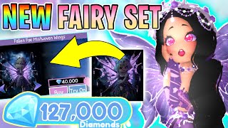 💎New DIAMOND SET Is FINALLY OUT! Fallen Fae Flowering Set // Royale High New School
