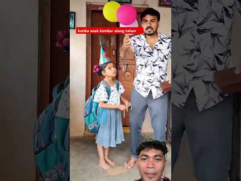 ketika anak kembar ulang tahun⁉️ #shorts