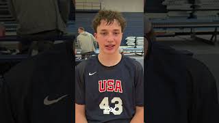 Colton Hiller 2025 USA Basketball U16 Training Camp Interview