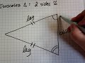 Isosceles Triangle Properties and Angles