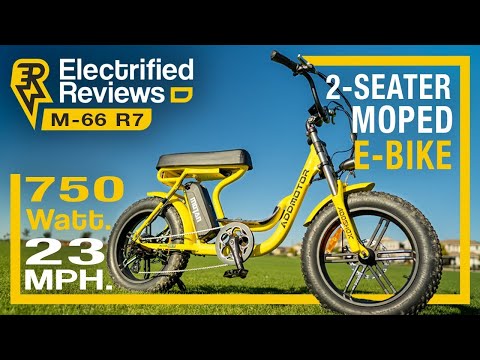 Addmotor Step-Thru Electric Bike Banana Seat Cruiser For Two People