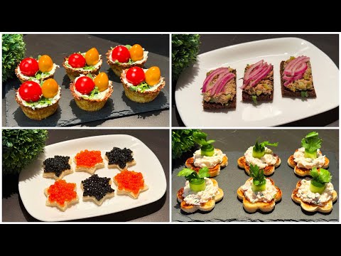 Schnelle Party-Snacks! Leckere Fingerfood für Partys und Buffet in 5 Minuten!