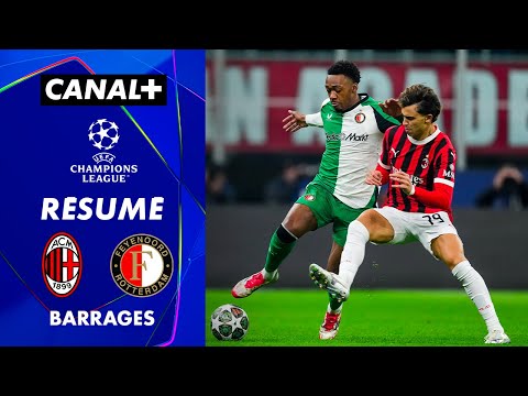 Résumé AC Milan / Feyenoord / - Champions League 2024-2025 (Barrages retour)