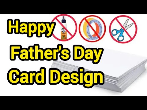 Happy Father's Day || Diy Easy Father's Day Card Making Ideas || Handmade Father's Day Card