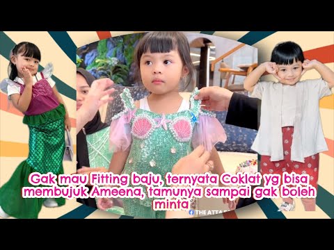 Kehebohan ameena saat fitting baju utk birthday party azura #ameenaattahalilintar