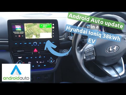Android Auto update (Dec 2022) in a Hyundai Ioniq 38kWh electric car