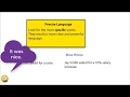 The Importance of Precise Language