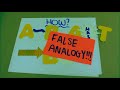 Understanding False Analogies