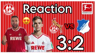 1. FC Köln besiegt Hoffenheim mit 3:2! Dallinga & Schwäbe stechen beim Traumstart heraus! #Reaction