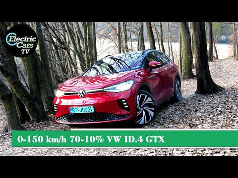 0-150 km/h 70-10% VW ID.4 GTX - Electric Cars TV
