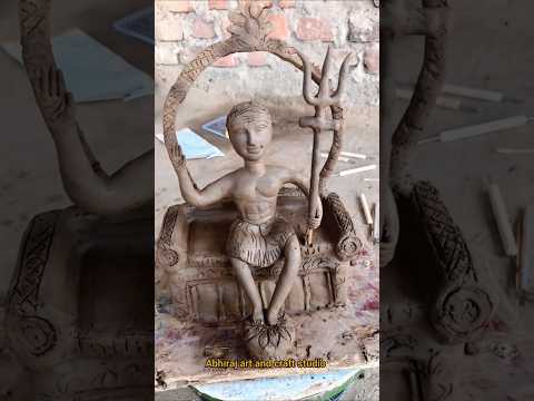 🙏हर हर महादेव 🤗सावन मे बनाए बिल्कुल अलग मूर्ति।। how to make bholenat murti✔️💯#art#bholenath#2025