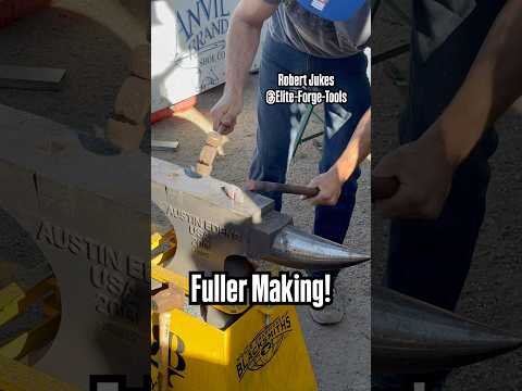 Fuller Making by Robert Jukes! A Fuller is Used to Put a Crease in Horseshoe for a Punched Nail