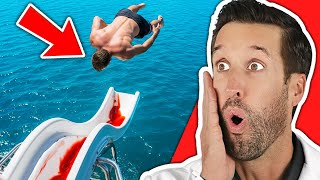 ER Doctor REACTS to WORST Water Slide Fails (ft. MrBeast) #TeamWater