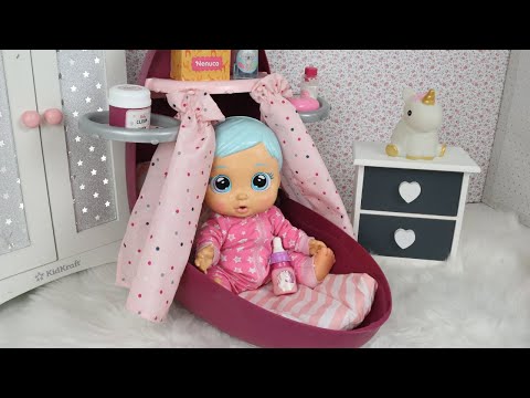 ROTINA DA NOITE DA BONECA CRY BABY  E SEU BERÇO DIVERTIDO!