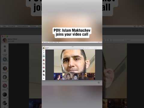 POV: Islam Makhachev joins your video call😭 #islammakhachev #ufc #mma
