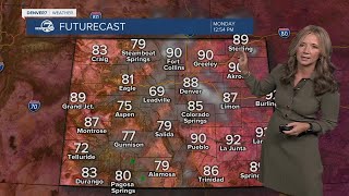 More 90-degree heat across the Denver metro area Monday