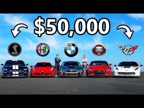 Exploring $50K Used Cars: Corvette, Shelby, Jag, Alpha 4C, BMW i8, Jaguar FType R