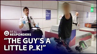Aggressive Smuggler Loses It When Customs Seize His Stash | Real Responders
