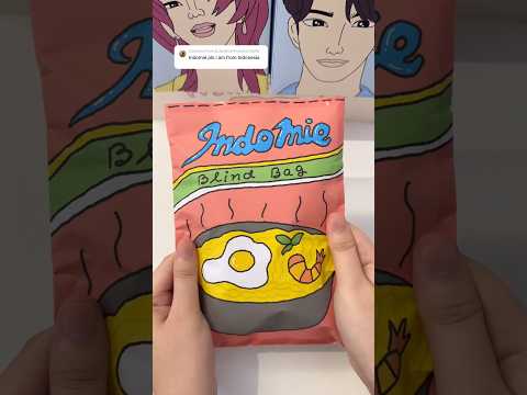 Indomie blind bag opening #indomie #food #paper #diy #asmr #unboxing #blindbag