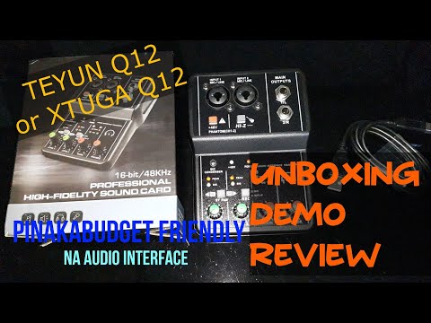 TEYUN Q12 or  XTUGA Q12 CHEAPEST AUDIO INTERFACE | MULTITRACK or 2 SEPARATE TRACK RECORDING CAPABLE