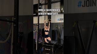 Totally zen 🧘‍♀️ #calisthenics #ringmuscleup #lotus