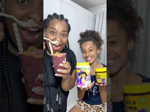 Rotina capilar no cabelo da minha sobrinha ,linha de açaí  da salon line #rotinacapilar #vlog