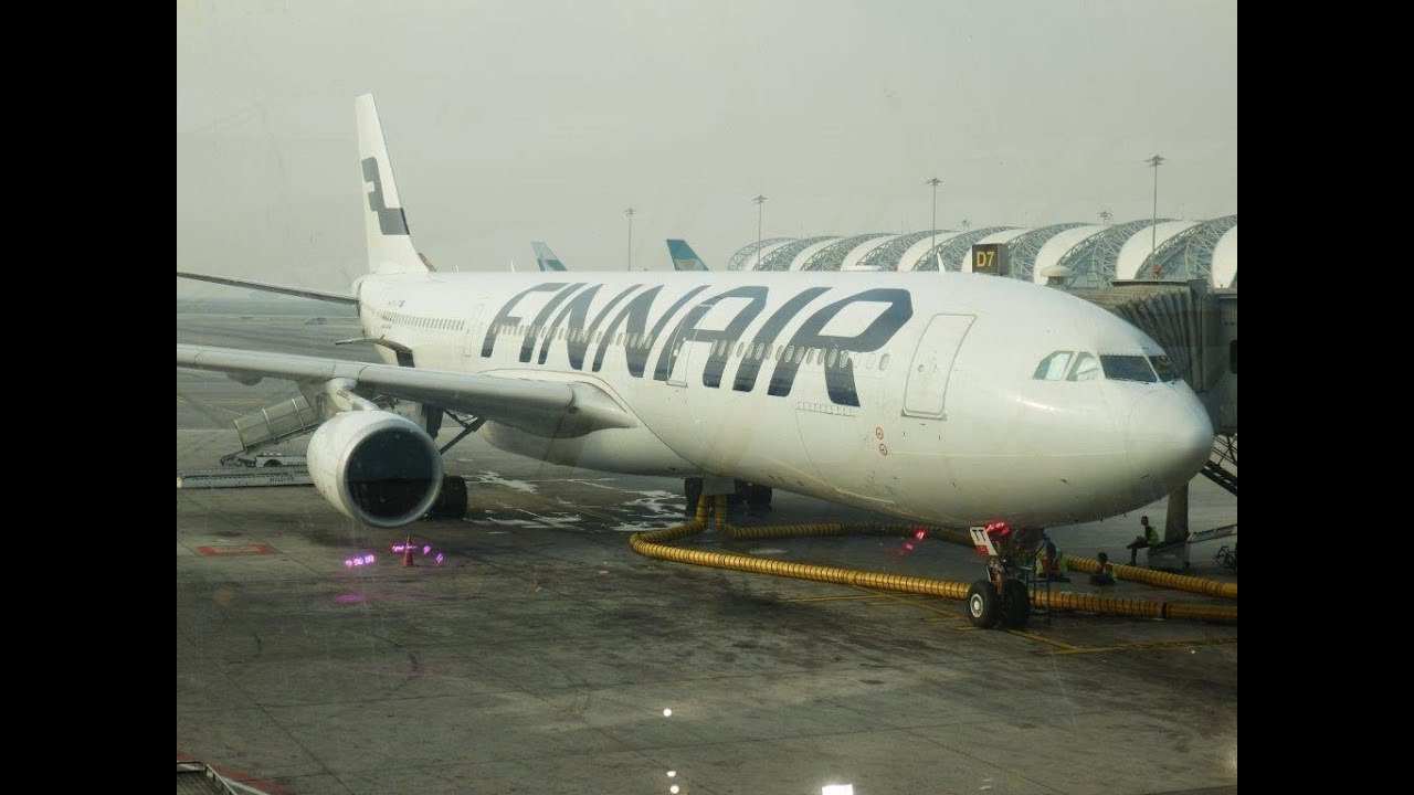 Finnair Airbus A330-300 Business Class Bangkok to Helsinki (powerful takeoff)