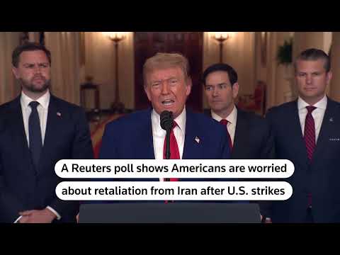 YouTube video thumbnail: Poll Shows Americans Worry Conflict With Iran Could Escalate 