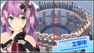 【minecraft】スカイフェスの準備 ！にじランドウィンドチャージ闘技場？！を作る【にじさんじ/桜凛月】