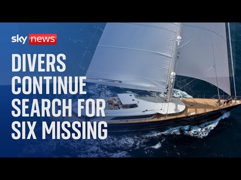 Watch live: Search continues for six missing people after yacht capsized and sank in tornado