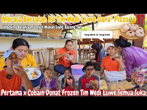 MERASA BERSALAH 😥‼️UNBOXING BELANJA'AN,GORENG DONAT FROZEN~MAKAN SIANG ,MAK SUN YG MERASA MASIH MUDA