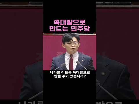 "나라를 쑥대밭으로 만드는 민주당" 박충권