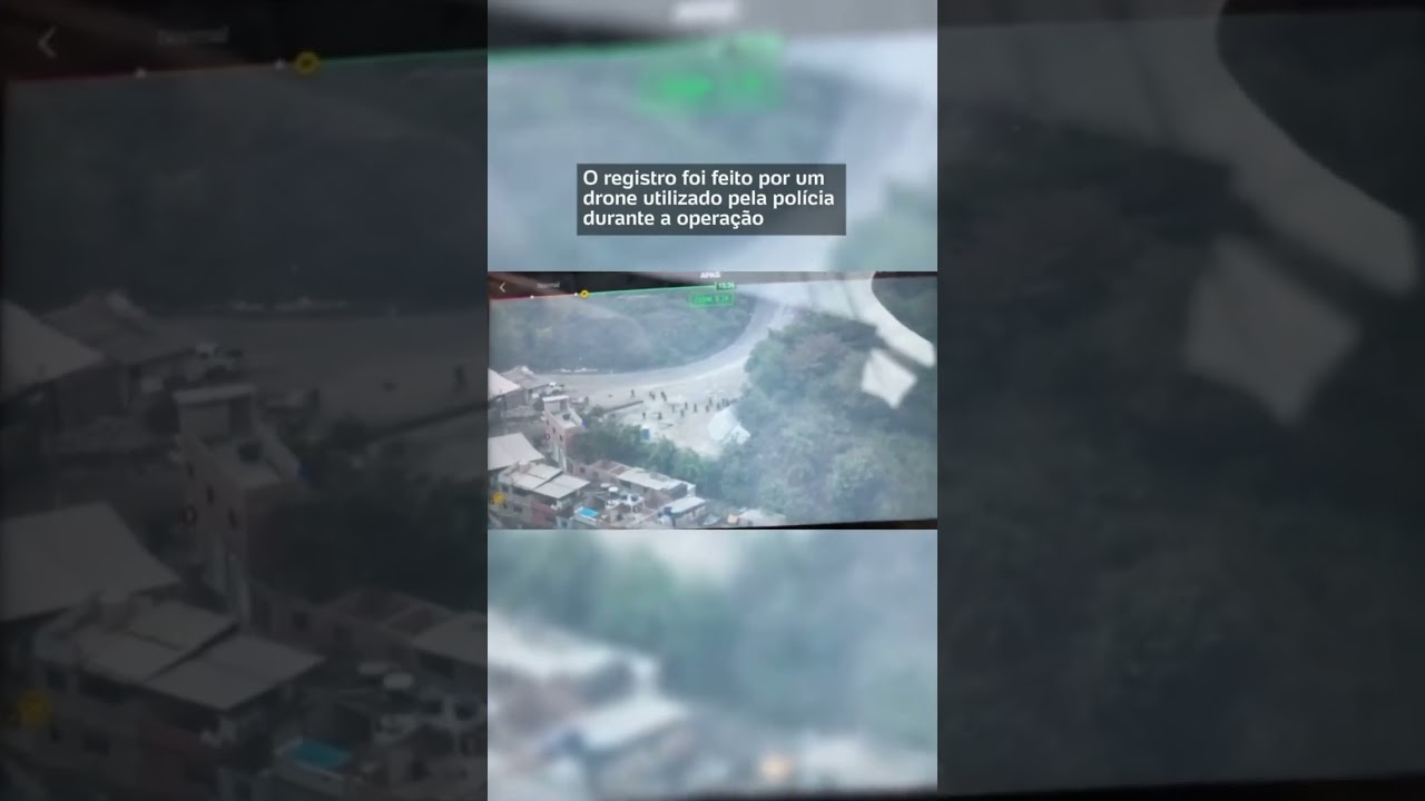 Rio de Janeiro drones flagram criminosos fugindo pela mata na Vila Cruzeiro durante operação  TV Online Rio de Janeiro drones flagram criminosos fugindo pela mata na Vila Cruzeiro durante operação