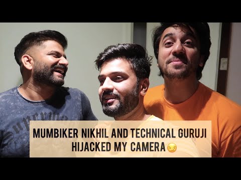 Mumbiker Nikhil Hijacked my camera with Technical Guruji || YouTube FanFest 2019 || Sachin bhati