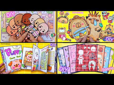 Paper DIY🤩6 Best Paper Craft videos Compilation 종이 놀이 모음 #tutorial #asmr #gamebook