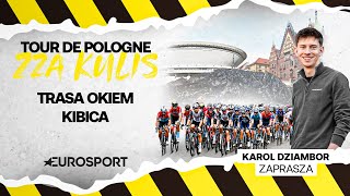 Tour de Pologne zza kulis. Karol Dziambor przy trasie 3. etapu Tour de Pologne