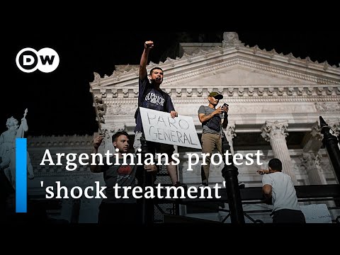 Argentina's president Milei pushes austerity plan despite protests | DW News