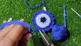 New design Crochet hanging evileye. Bag charming. Latkan..