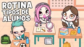 ROTINA TIPOS DE ALUNOS NA ESCOLA 🏫 AVATAR WORLD ROTINAS E HISTÓRIAS 