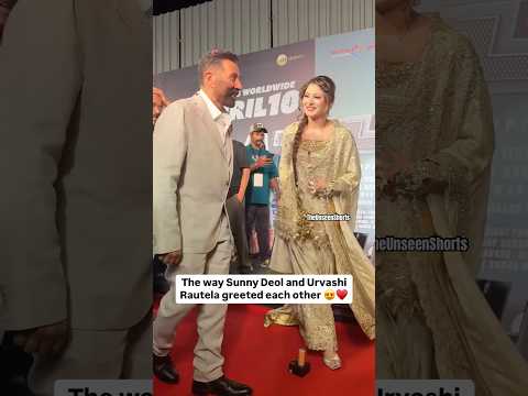The way Sunny Deol And Urvashi Rautela greeted each other for #JAAT|#sunnydeol #urvashirautela