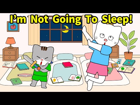 Picture Book Anime Read Aloud:i'm not going to sleep!