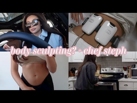 Video: trying a BODY SCULPTING treatment + a HEALTHY SHEET PAN dinner ft. Chef Steph