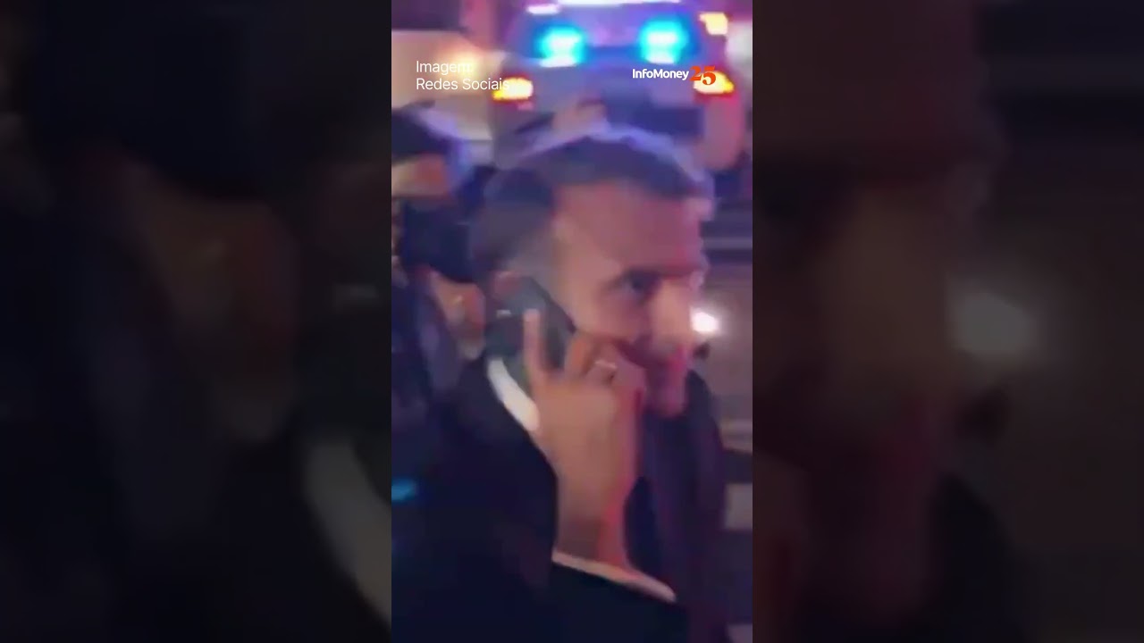 Macron é barrado em NY para comitiva de Trump passar