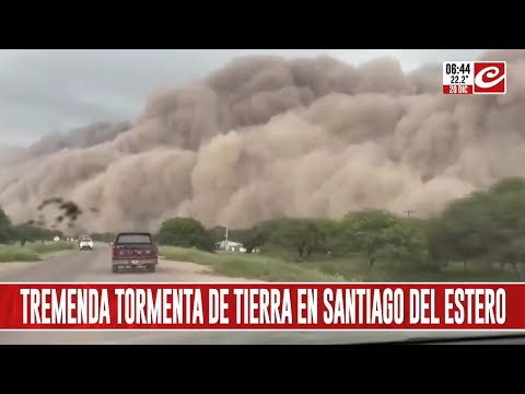 Inmensa tormenta de tierra sorprendió a todos los santiagueños