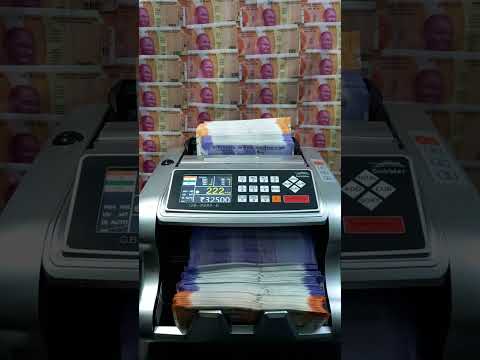 Automatic 200 and <strong>100</strong> Rupees Banknote Counting Machine ASMR Experience 💸🔢 #shorts #money #<strong>trending</strong>