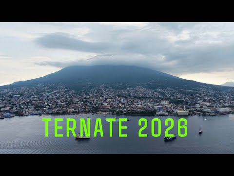 Pesona Kota Ternate Maluku Utara 2025 dilihat dari Udara Dengan Drone