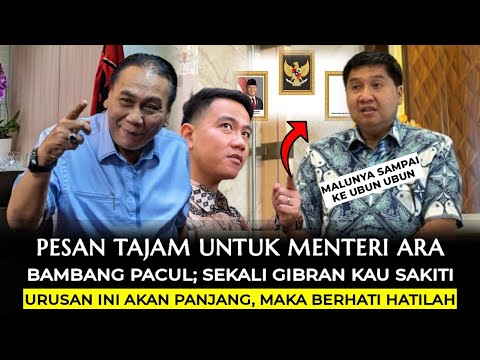 Malunya Ara Sampai Ke Ubun" Bambang Pacul; Gibran Di Hati Sekali Kau Sakiti Urusan ini Akan Panjang