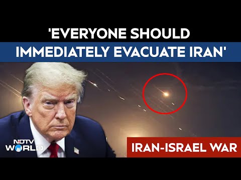 Israel Iran Tensions | "Everyone Should Immediately Evacuate Tehran": Trump Amid Fierce Fighting