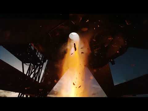 SLOW MO! SpaceX Starship Single Engine Burn