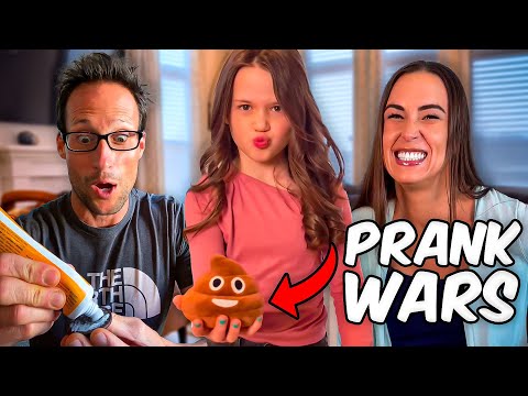 Greatest PRANK WARS of all time | Dad v Daughter pulling pranks